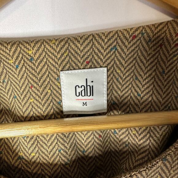 CAbi Penny Brown Tweed Herringbone Blazer Jacket Medium 3170 - Picture 5 of 8